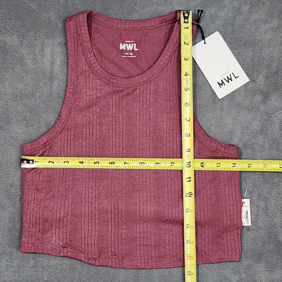 Madewell Variegated Rib Crop Tank XL Style NJ129 - Picture 7 of 8